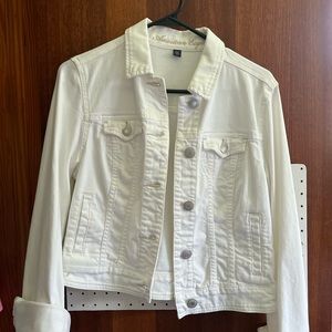 White jean jacket